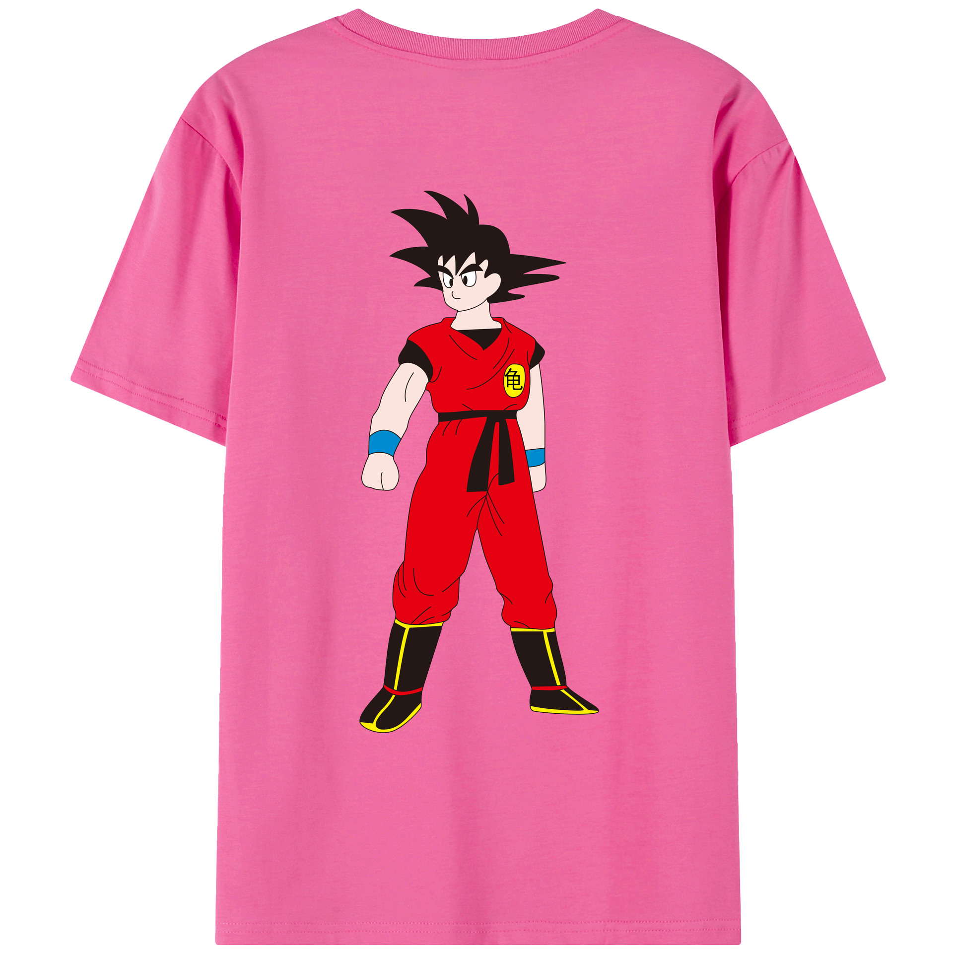 （画像用） ドラゴンボール 孫悟空（そん ごくう）Son Goku カカロット DRAGON BALL Kakarotto レディース半袖Tシャツ(バックプリント)